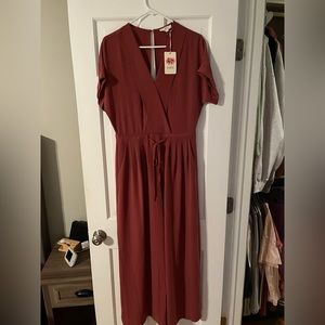 Beautiful fall entro jumpsuit